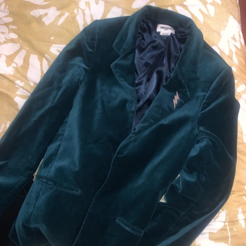 💚GREEN VELOUR ZADIG & VOLTAIRE SMOKING JACKET🚬